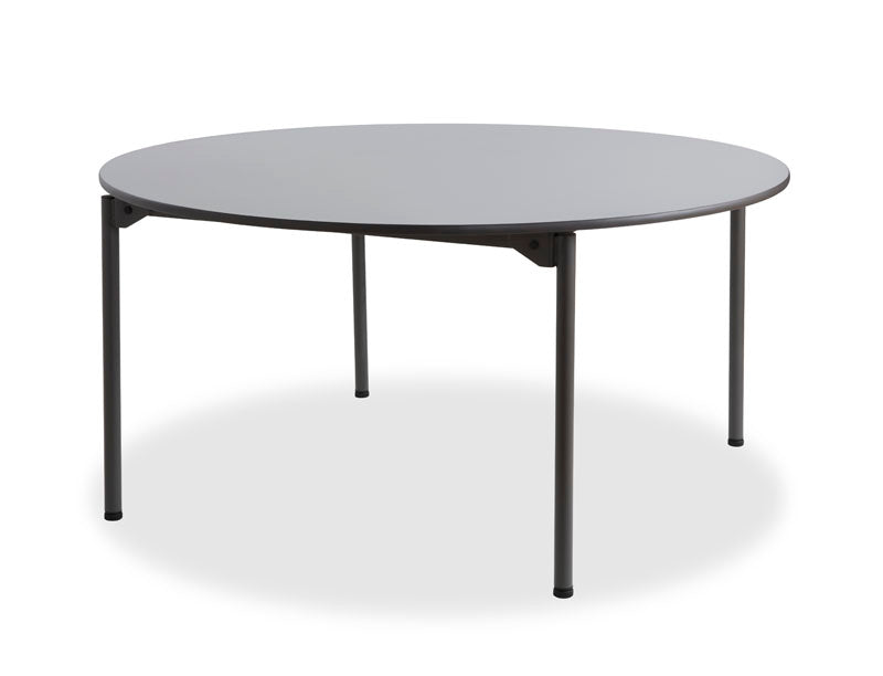 Maxx Legroom™ Wood Folding Table, Gray - 60" Round