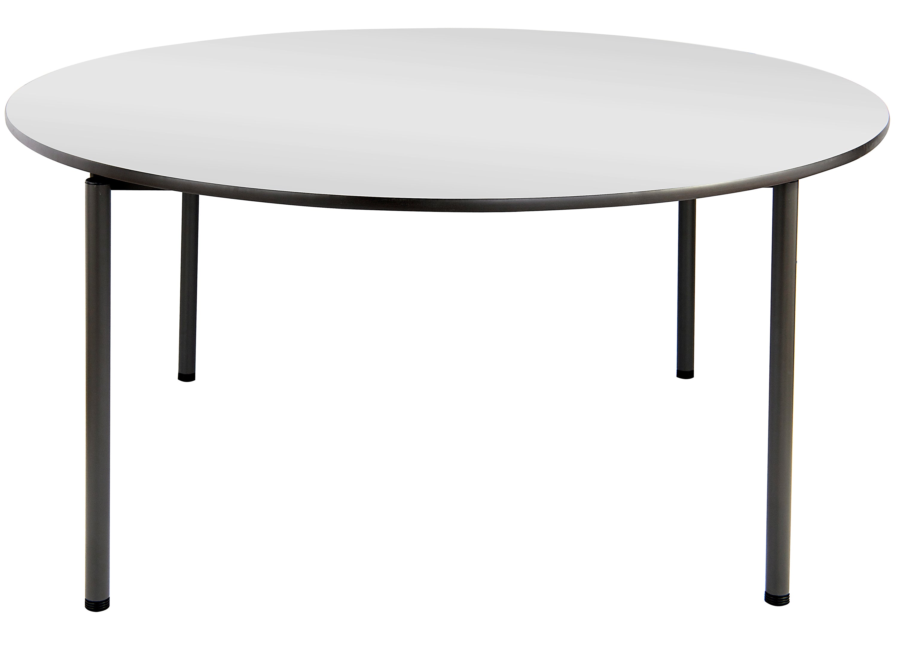 Maxx Legroom™ Wood Folding Table, Gray - 60" Round