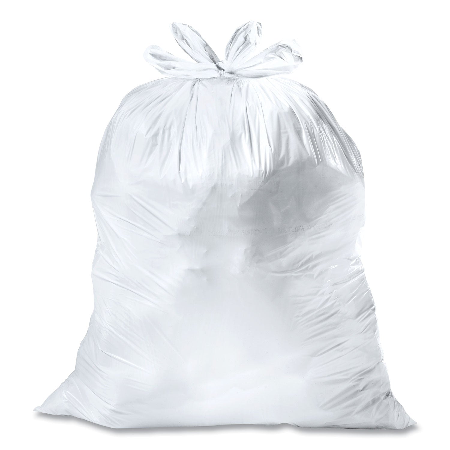 Tall Kitchen Quick-Tie Bags, Tie-Flap, 13 gal, 23.75" x 28", White, 200/Box
