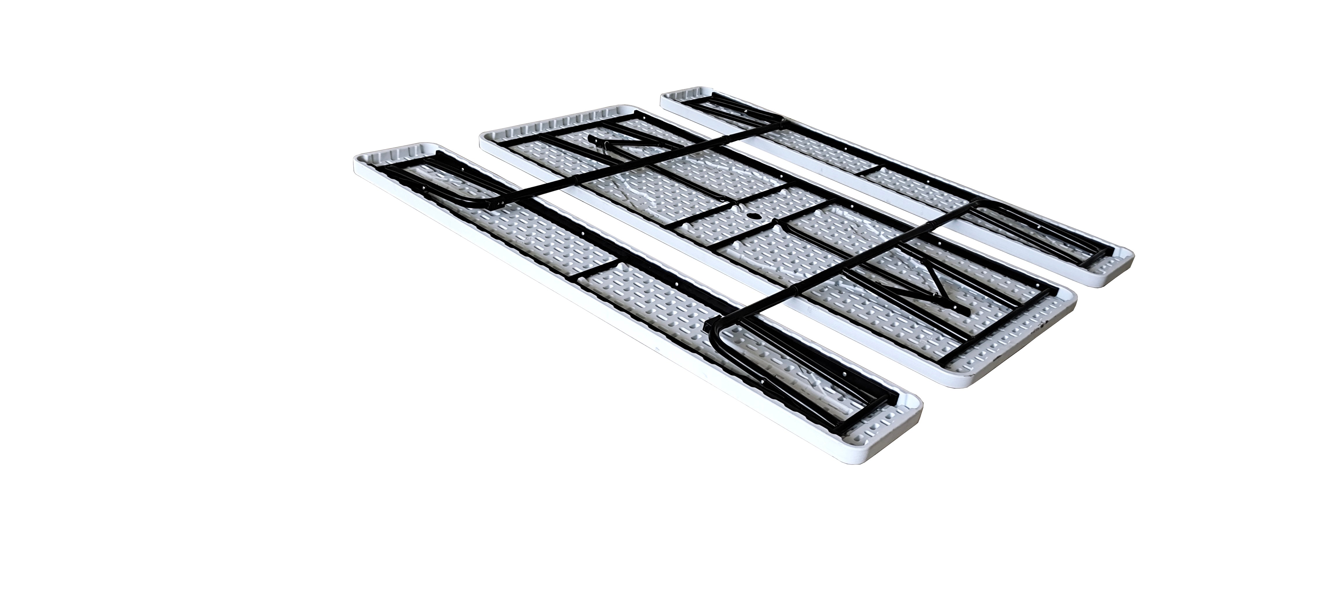 IndestrucTable® Classic Picnic Folding Table, Platinum Granite - 72"