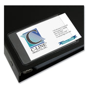 Self-Adhesive Business Card Holder, Side Load, 2" x 3-1/2", Pack of 10