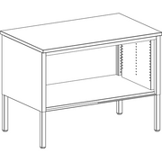 Mailflow Systems Storage Table; No Doors, 48"W x 30'D Adj. 24"-36"H, HPL