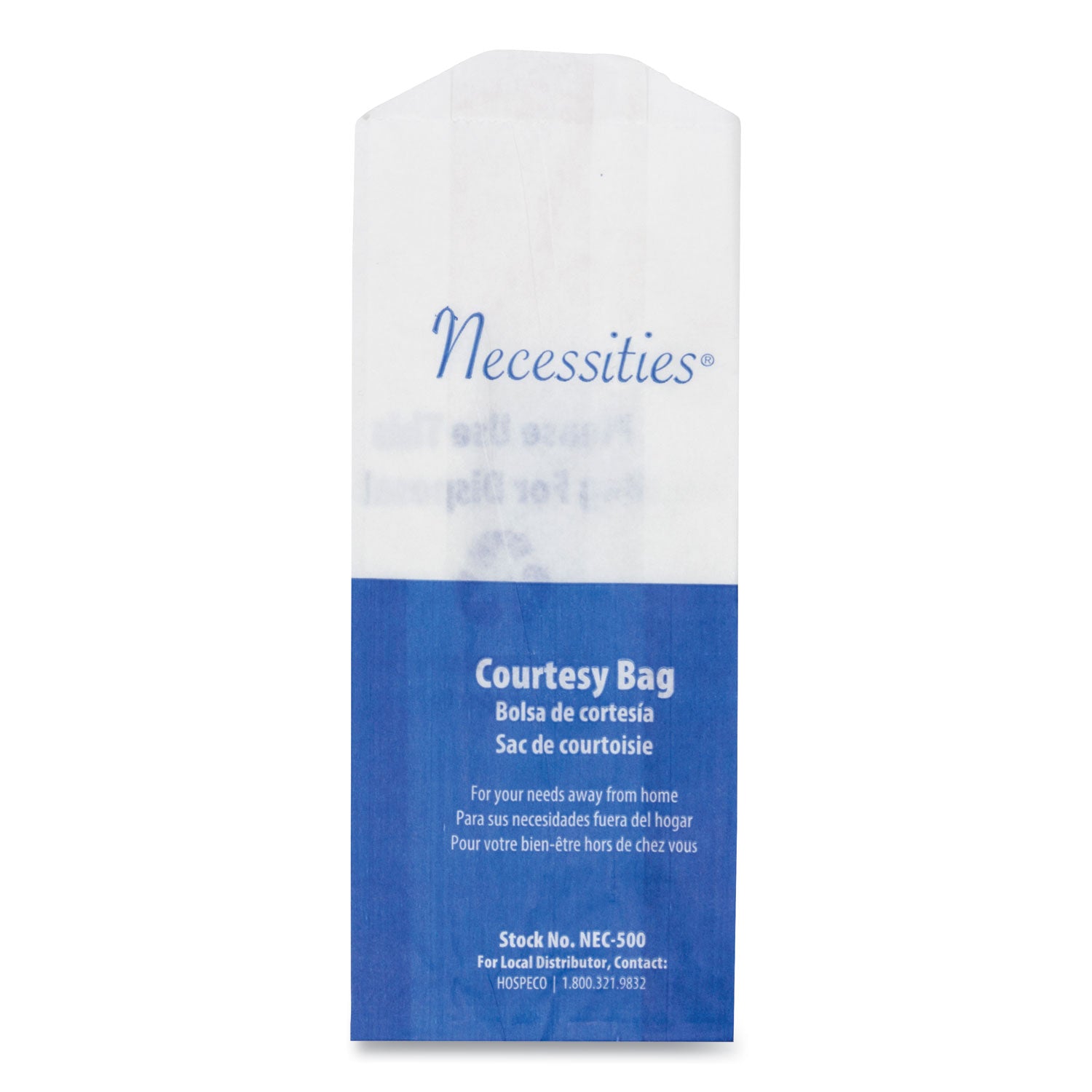7.75" Length x 3" Width x 1.50" Depth - White - Paper - Disposal, Home, Restroom, Sanitary - 500 / Carton