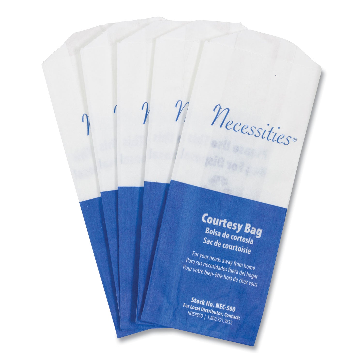 7.75" Length x 3" Width x 1.50" Depth - White - Paper - Disposal, Home, Restroom, Sanitary - 500 / Carton