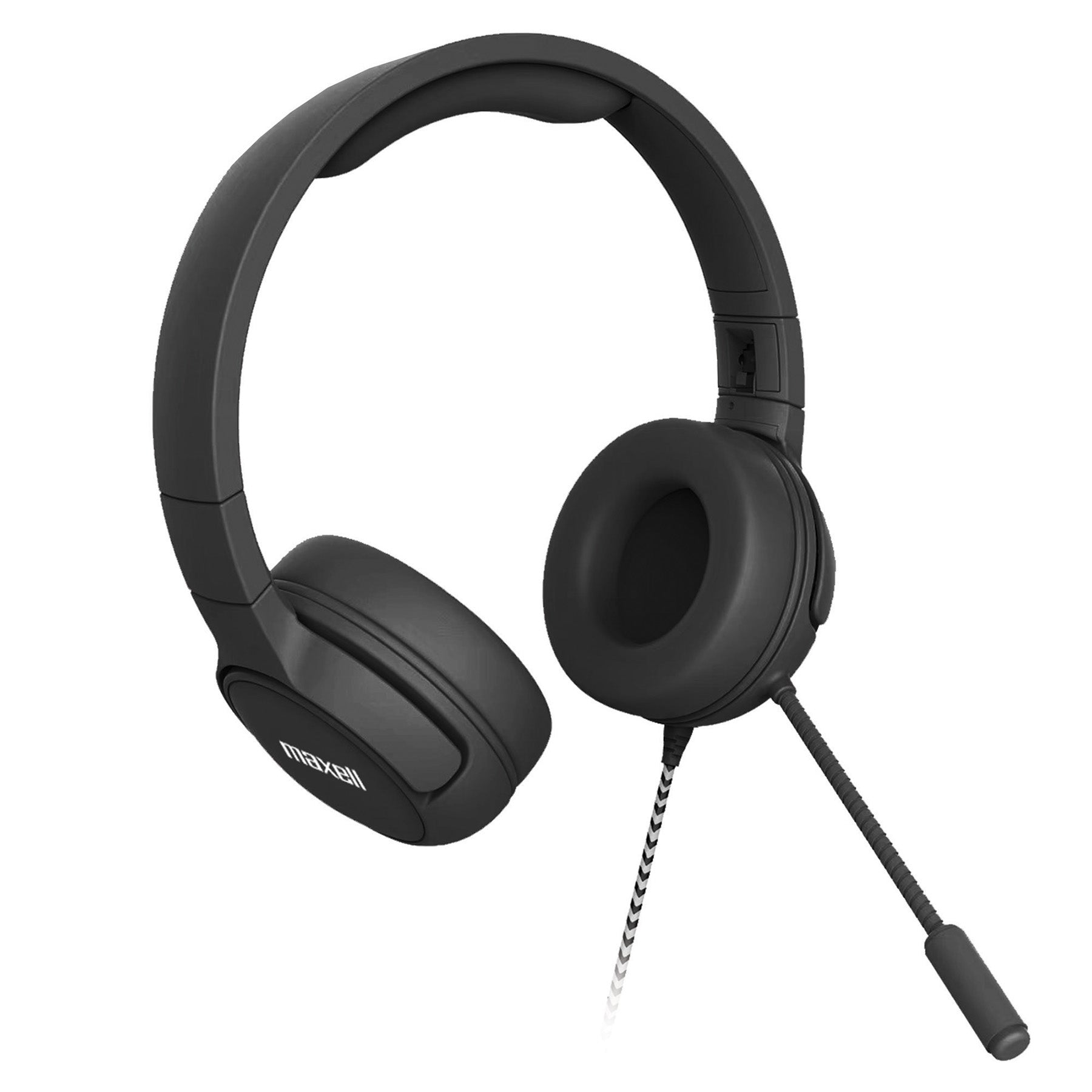 Kids Safe Listening Overear Headset with Boom Mic