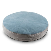 Jaxx Robbi Dog Bed Bean Bag – Round Bed with Machine Washable Cover and No-Slip Base - Supportive Memory Foam for Senior Dogs & Joint Pain Relief - Ultimate Comfort & Luxury - Large, Blue / Grey