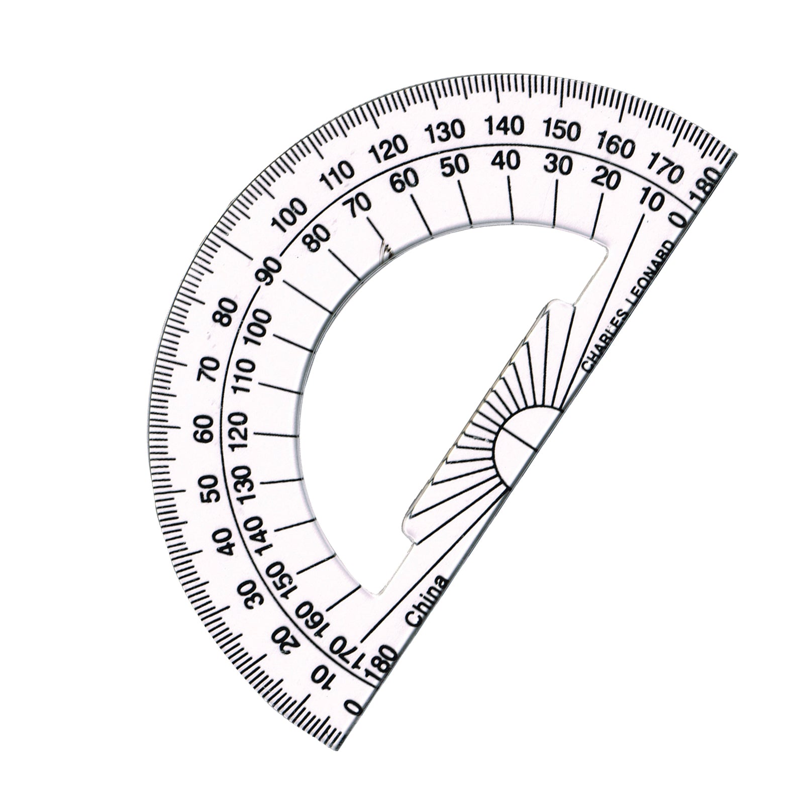 Protractor Plastic, 4-Inch, Pack of 12