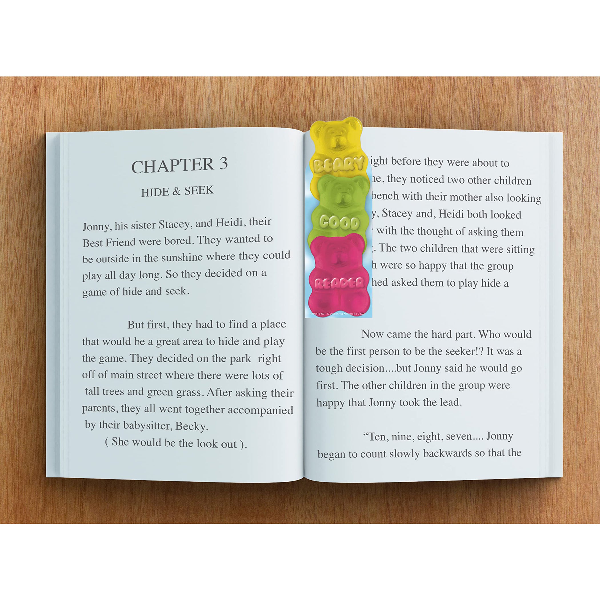 Beary Good Reader Gummy Bear Scented Bookmarks, Pack of 24