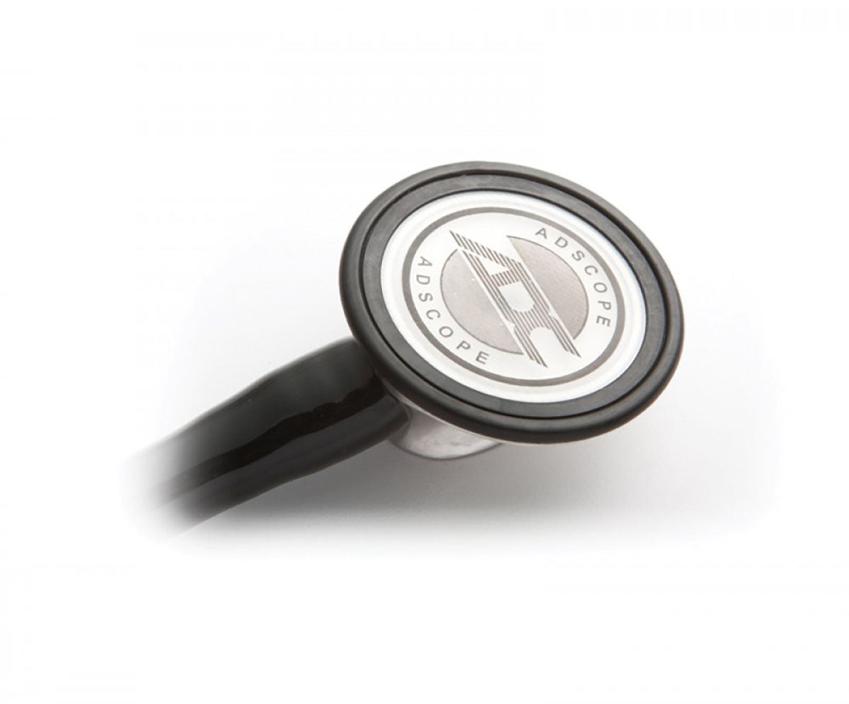 Adscope 612, Lightweight Platinum Clinician Stethoscope, Black