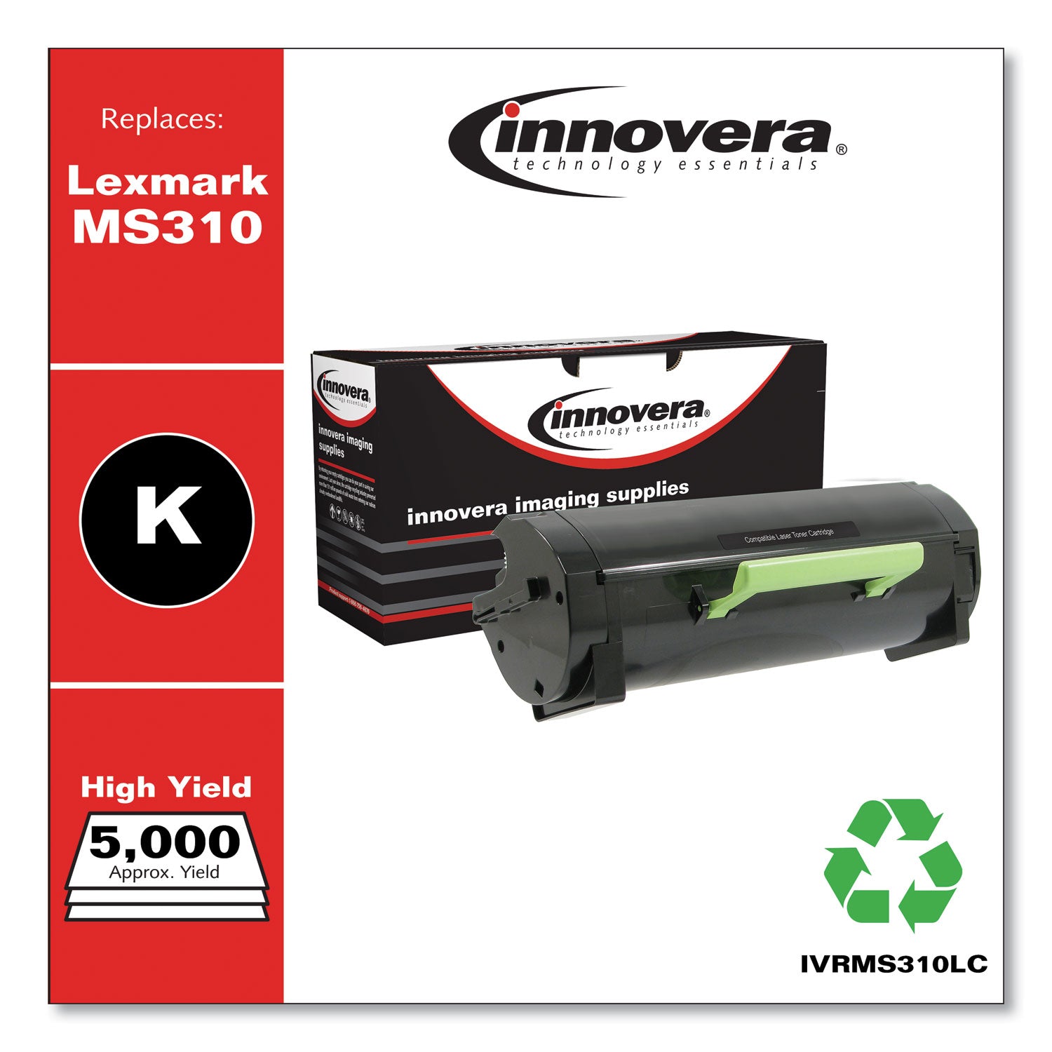 Remanufactured Black High-Yield Toner, Replacement for MS310, 5,000 Page-Yield