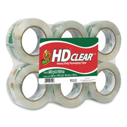 Duck Brand HD Clear Packing Tape - 109.30 yd Length x 1.88" Width x 2.6 mil Thickness - Clear - Temperature Resistant, UV Resistant, Fade Resistant - For Sealing, Packing - 1 Pack