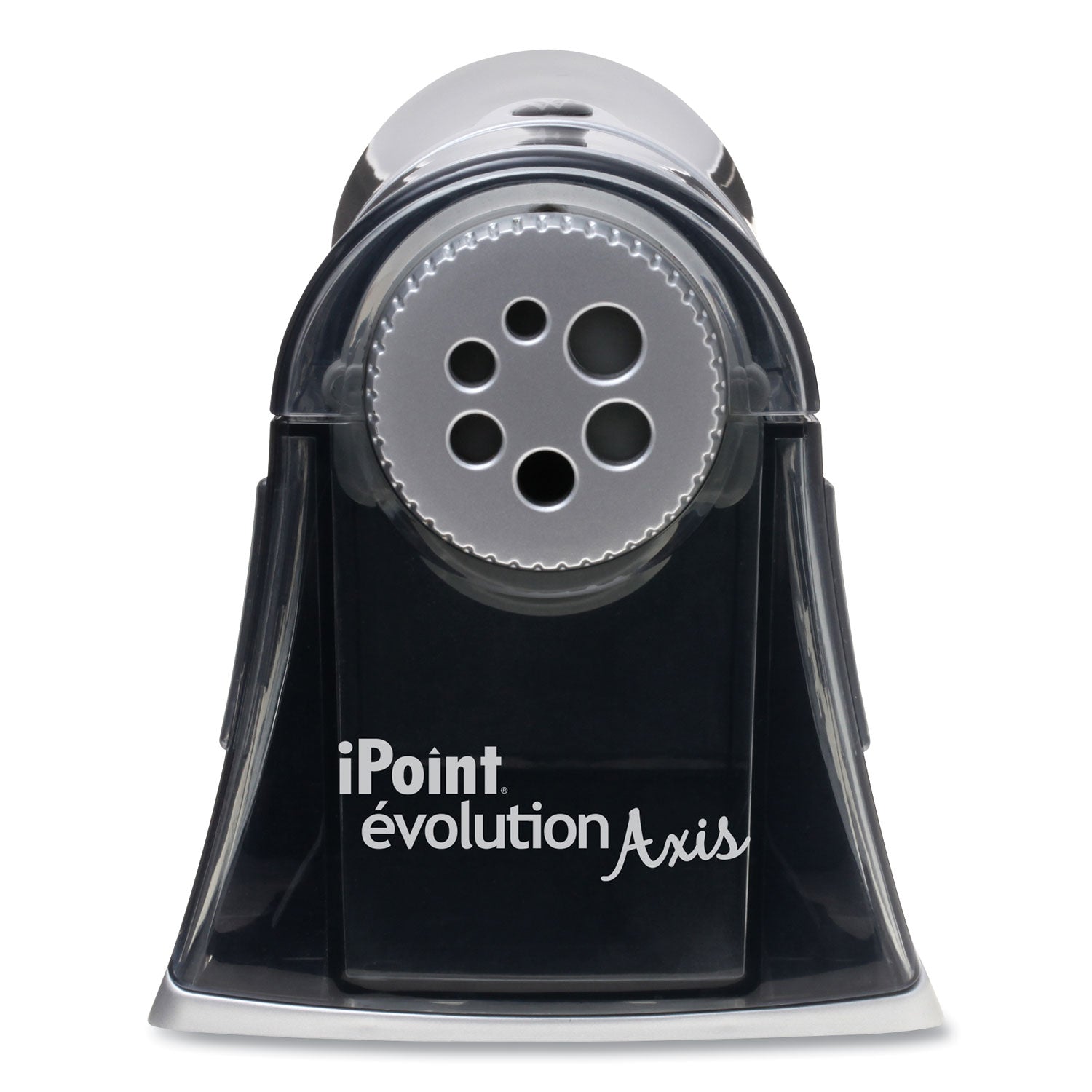 iPoint Evolution Axis Heavy Duty Electric Pencil Sharpener, Black/Silver