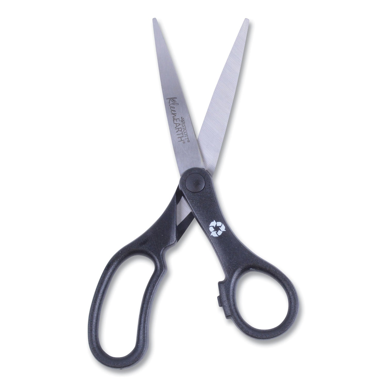 KleenEarth® Basic 8" Scissors, Straight, Black