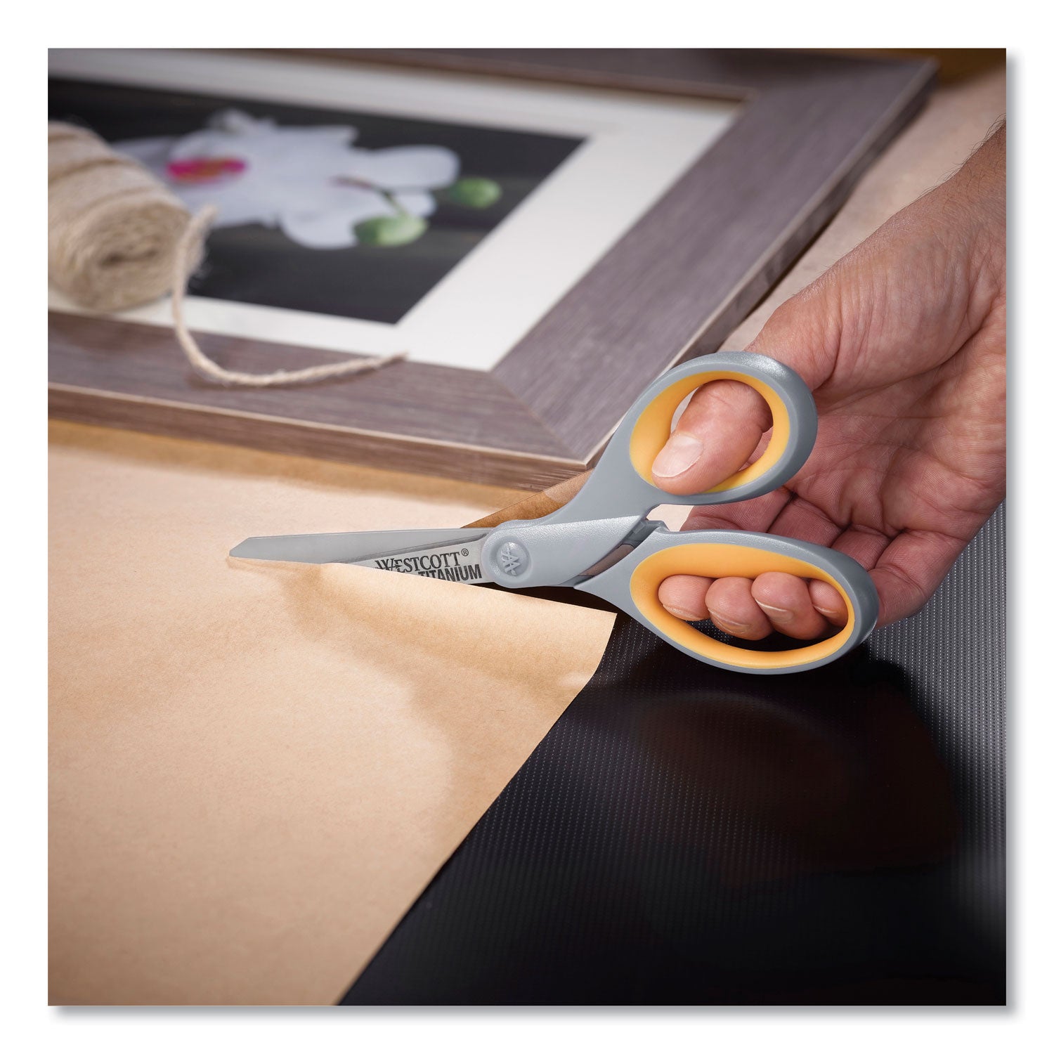 Soft Handle Titanium Bonded Scissors, 8" Straight