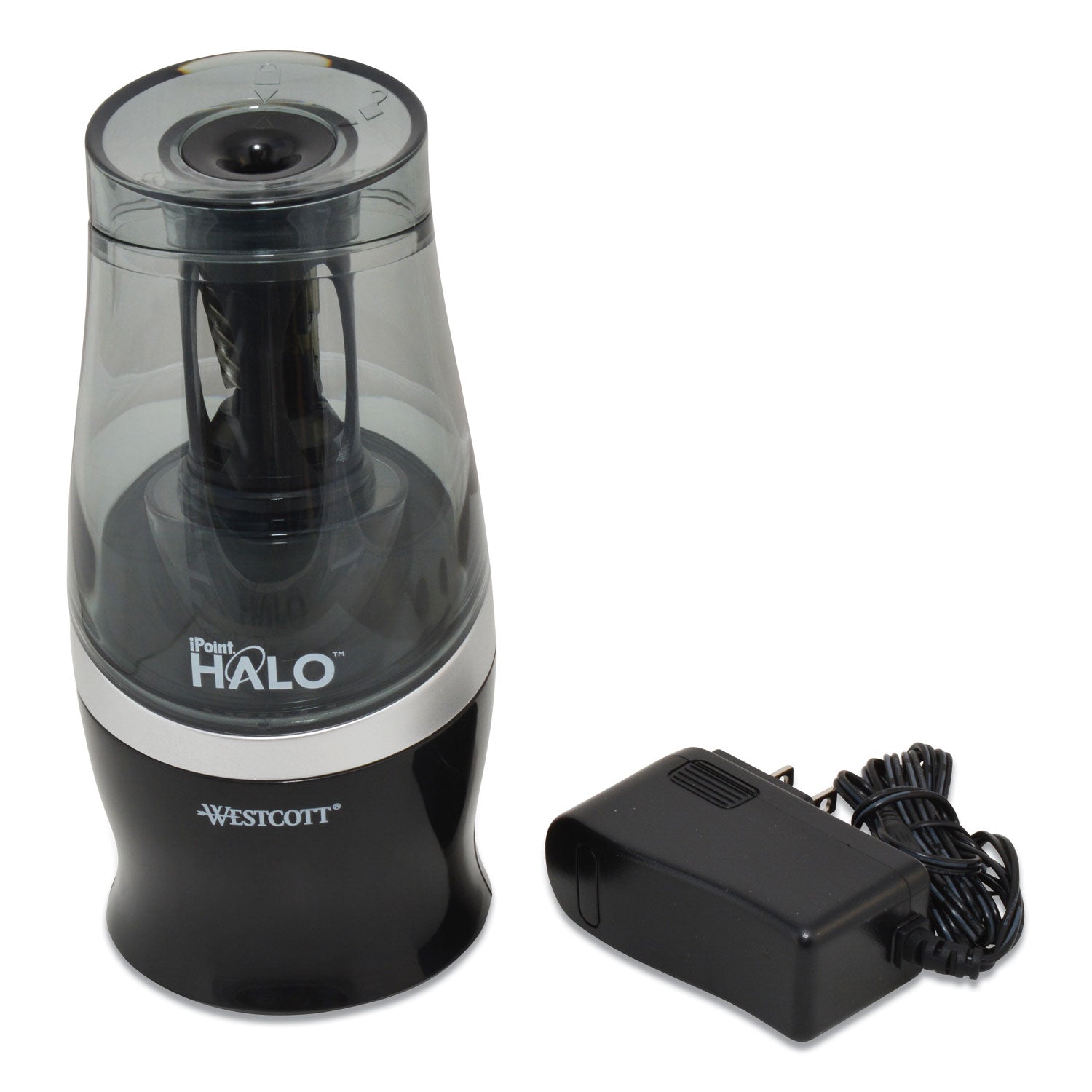 iPoint Halo Electric Pencil Sharpener, Black
