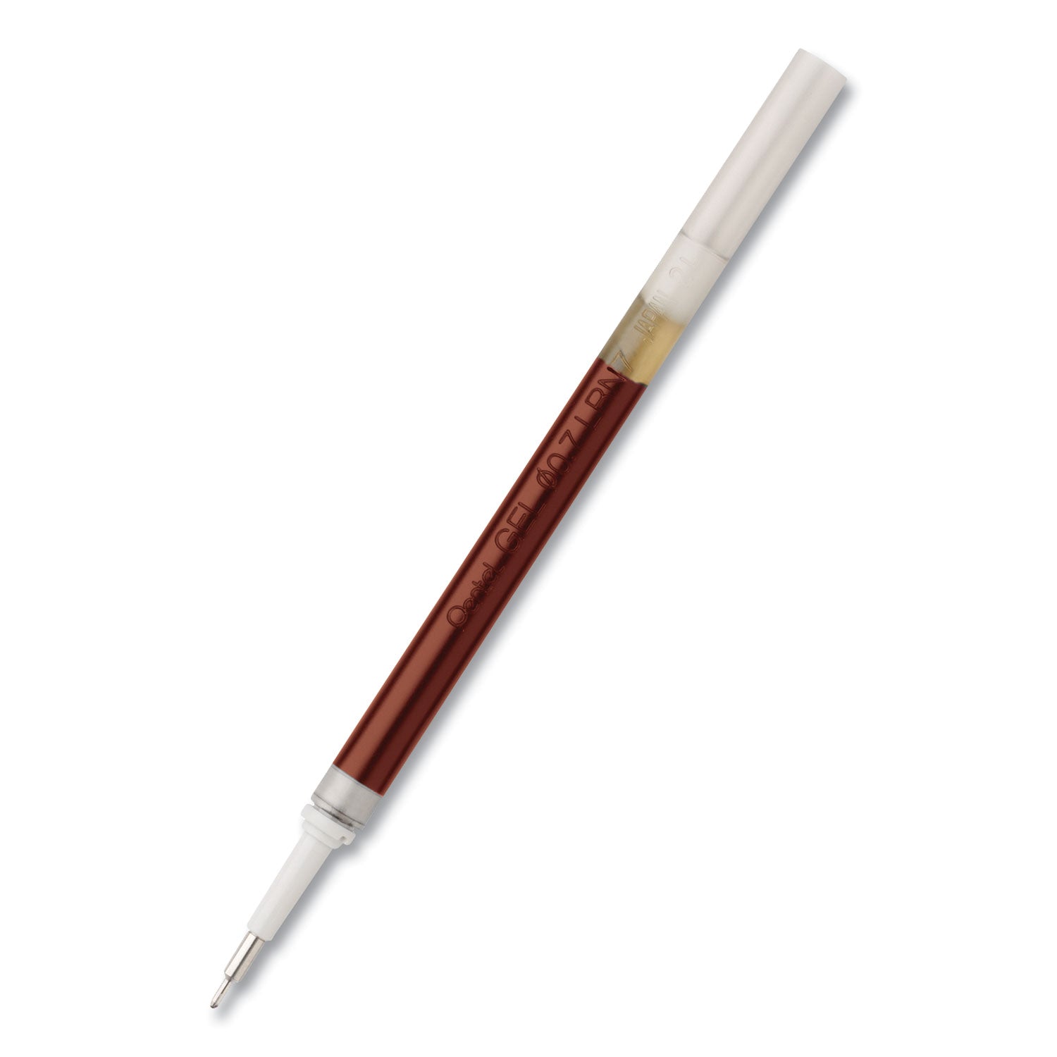 Refill For Pentel Energel Retractable Liquid Gel Pens, Medium Needle Tip, Red Ink