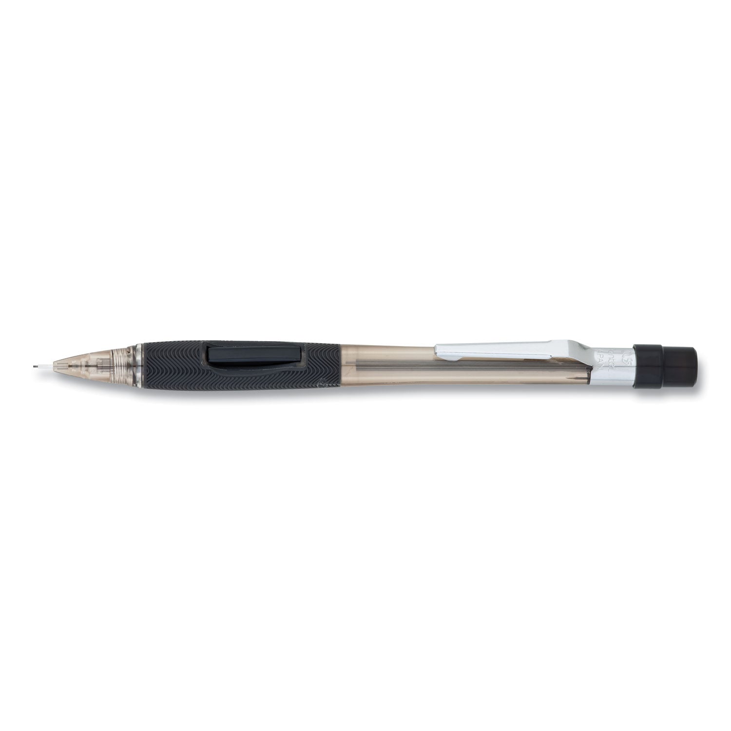 Pentel Quicker Clicker Mechanical Pencil - 0.5 mm Smoke Lead - HB - Refillable - Smoke Barrel - 1 Each