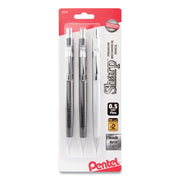 Pentel Sharp Premium Mechanical Pencils - 0.5 mm Black Lead - HB/#2 - Assorted Barrel - 3 / Pack
