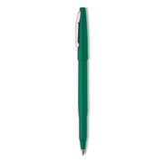 Pentel Rolling Writer Pens - 0.8 mm Medium Pen Point - Green Ink - Green Plastic Barrel - 1 Dozen