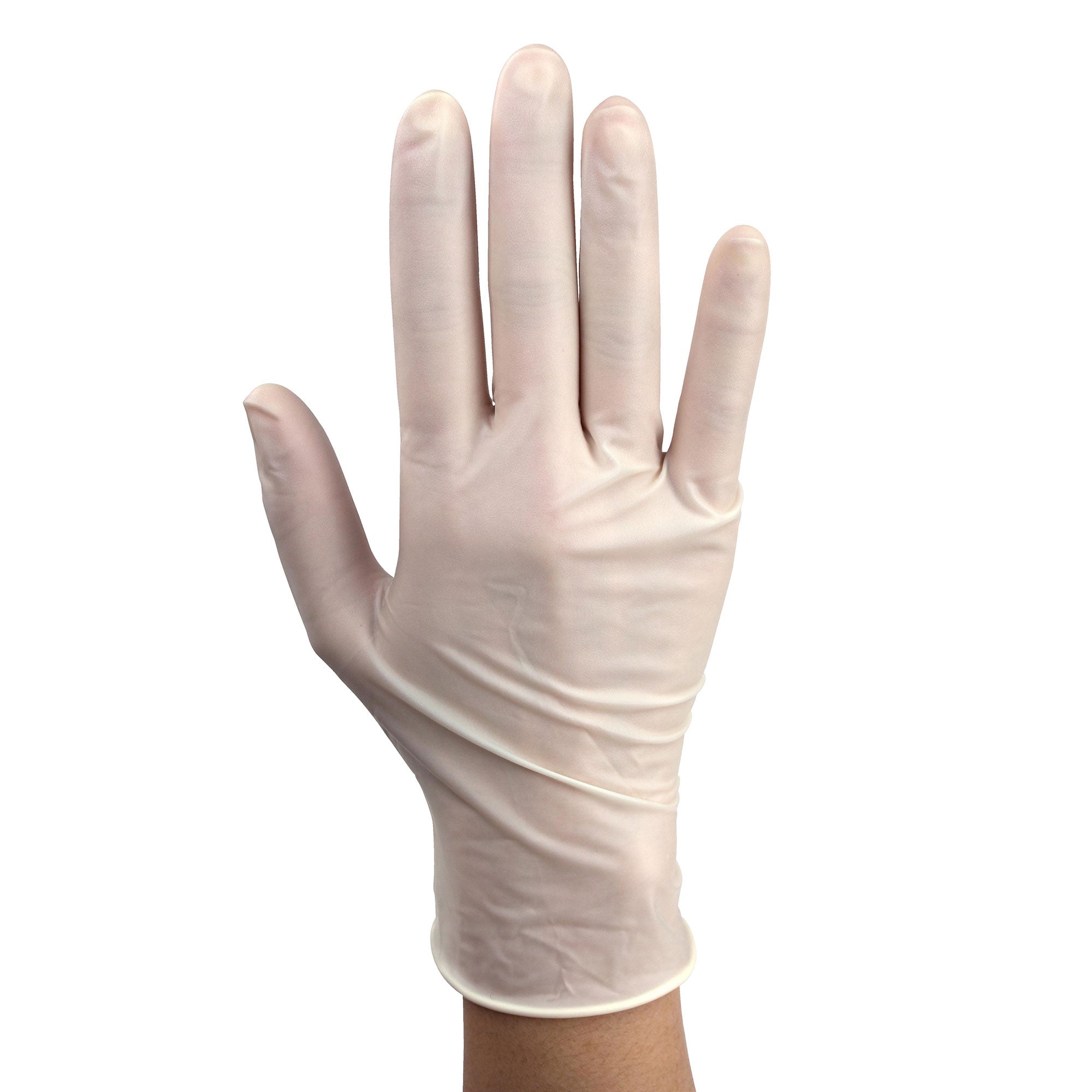 Powder-Free Plus Latex Exam Gloves, PolyLined, Small - 100 per box / 10 boxes per case