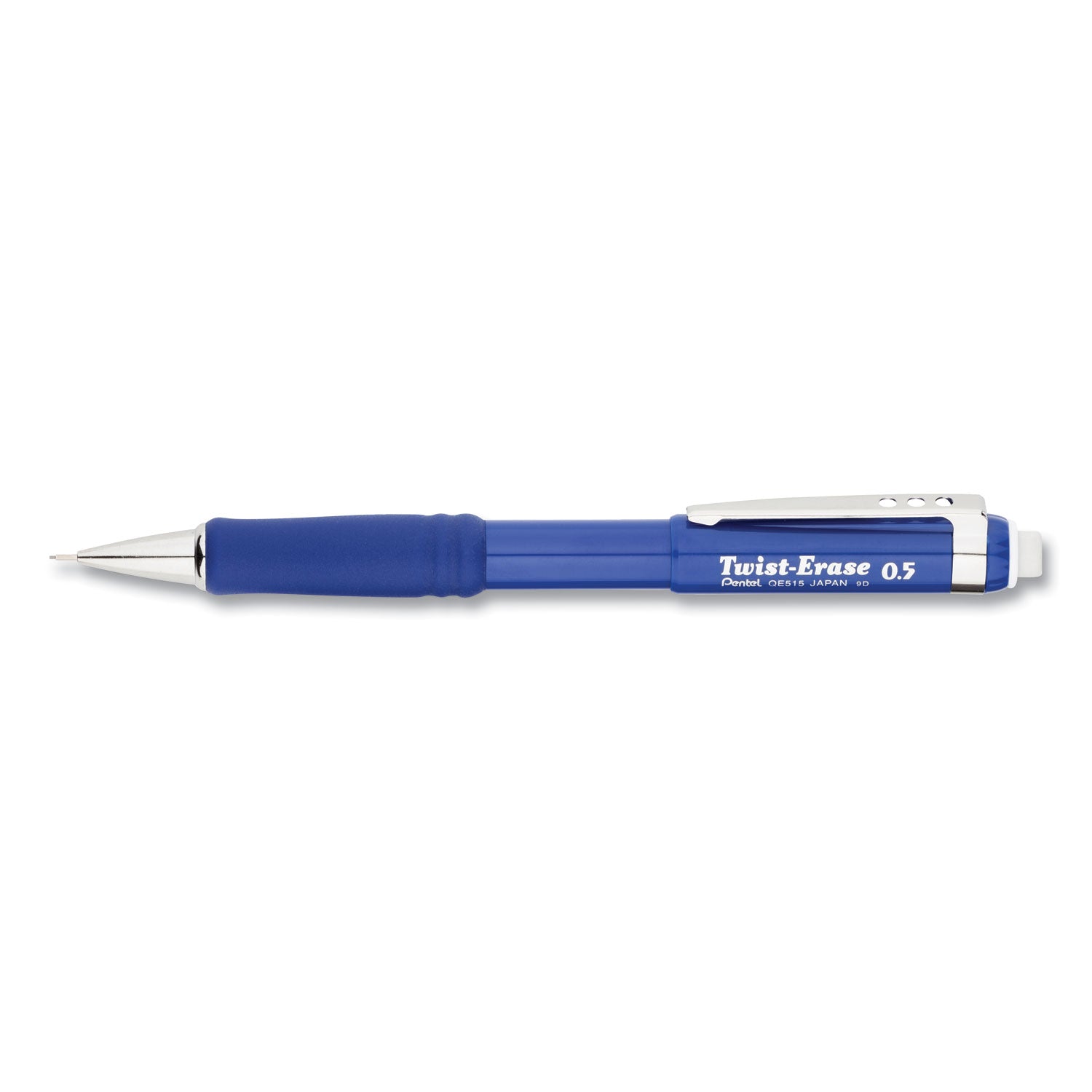 Pentel Twist-Erase III Mechanical Pencil - 0.5 mm Lead - HB - Refillable - Blue Barrel - 1 Each