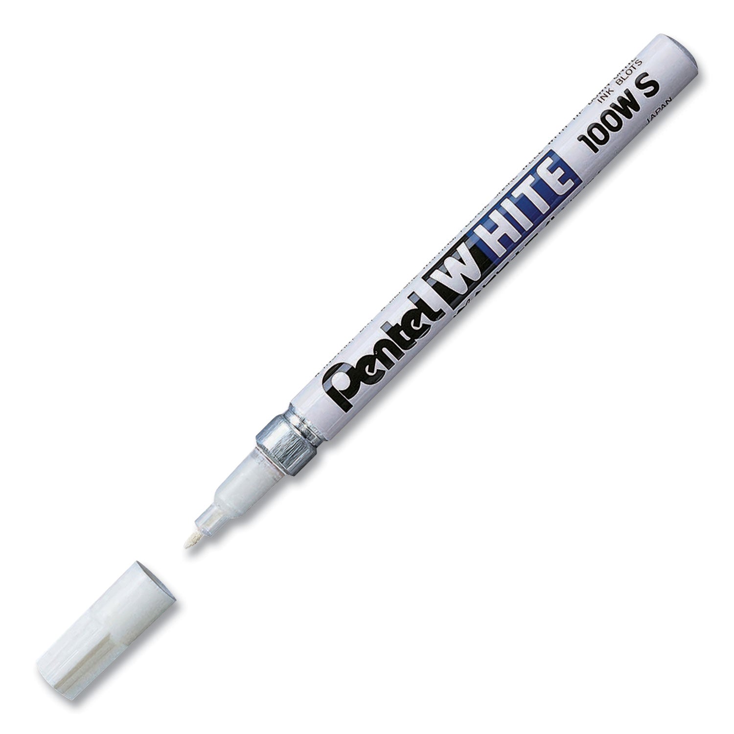 Pentel Felt Tip White Markers - Bullet Marker Point - White Ink - 1 Each