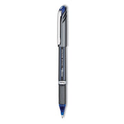 EnerGel EnerGel NV Liquid Gel Pens - 1 mm Bold Pen Point - Blue Ink - Gel-based - Gray Barrel - Metal Tip - 1 Dozen