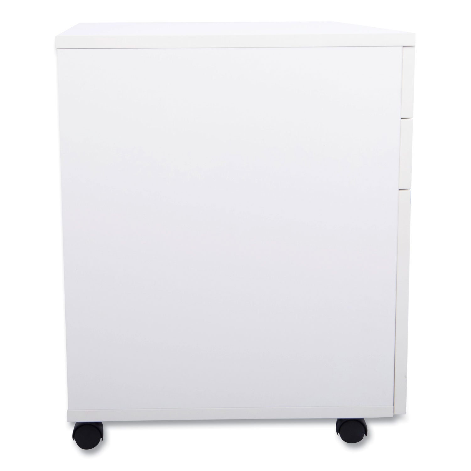 Essentials Mobile Pedestal File, Left Or Right, 3-Drawers: Box/box/file, Legal/letter, White, 15.6" X 21.3" X 24.3"