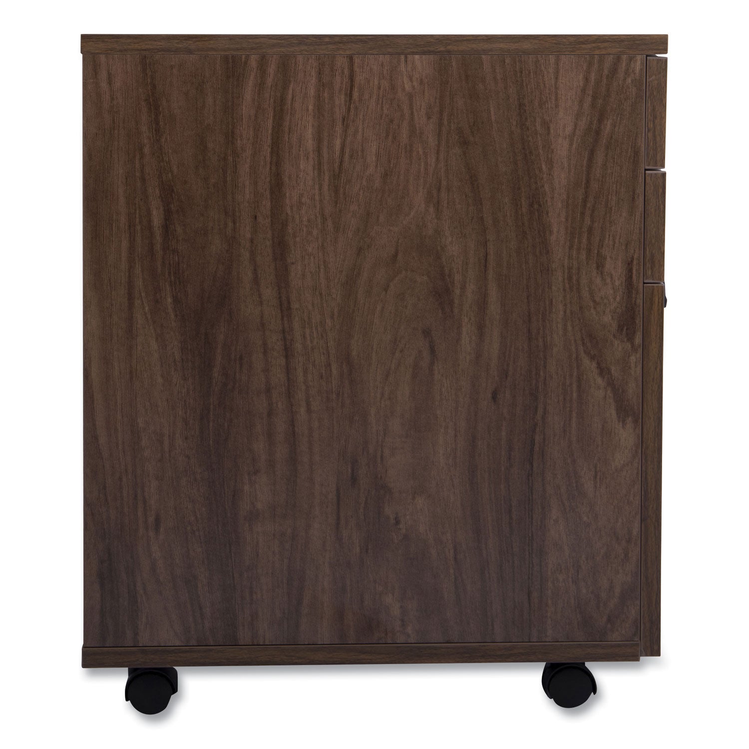 Essentials Mobile Pedestal File, Left Or Right, 3-Drawers: Box/box/file, Legal/letter, Espresso, 15.6" X 21.3" X 24.3"