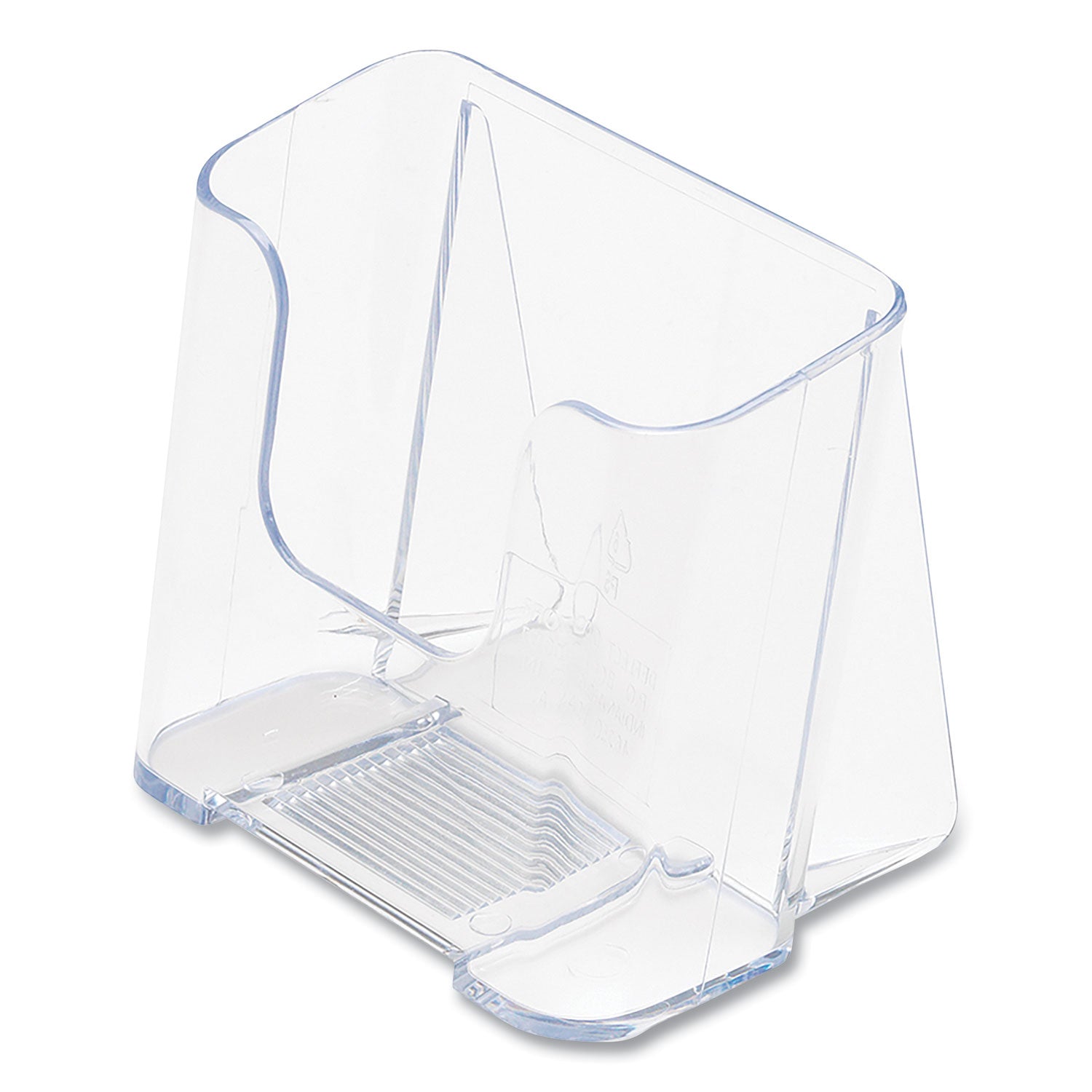 Docuholder For Countertop/wall-Mount, Leaflet Size, 4.37w X 3.25d X 3.87h, Clear