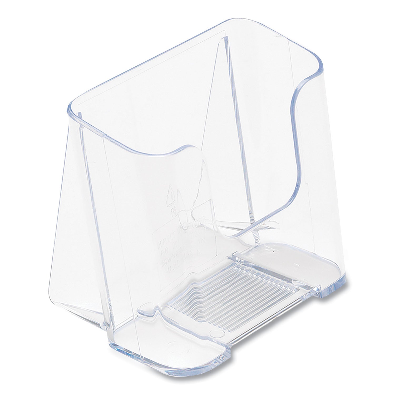 Docuholder For Countertop/wall-Mount, Leaflet Size, 4.37w X 3.25d X 3.87h, Clear