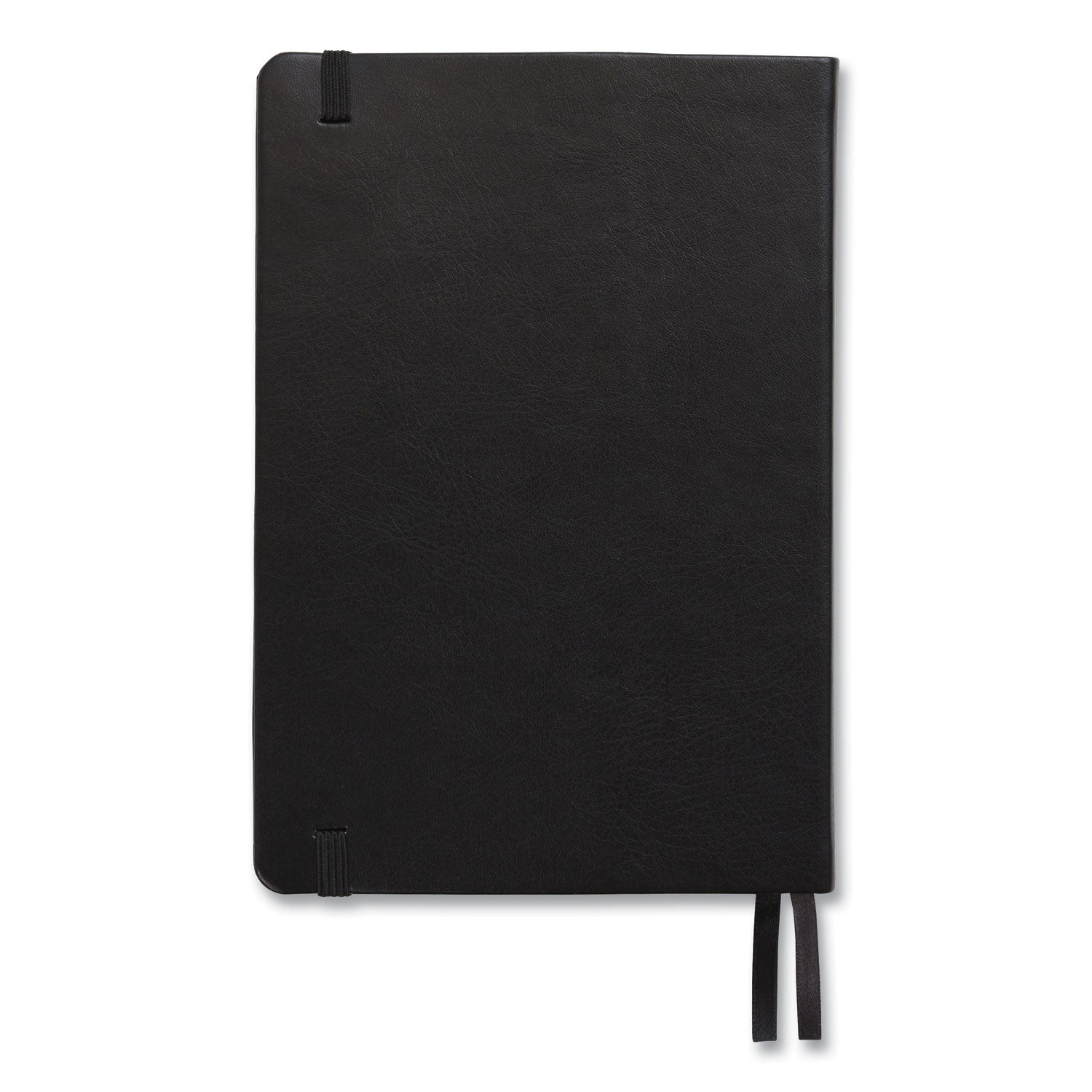 Flexible-Cover Business Journal with Elastic Closure, 1-Subject, Quadrille Rule (5 sq/in), Black Cover, (128) 8 x 5.5 Sheets