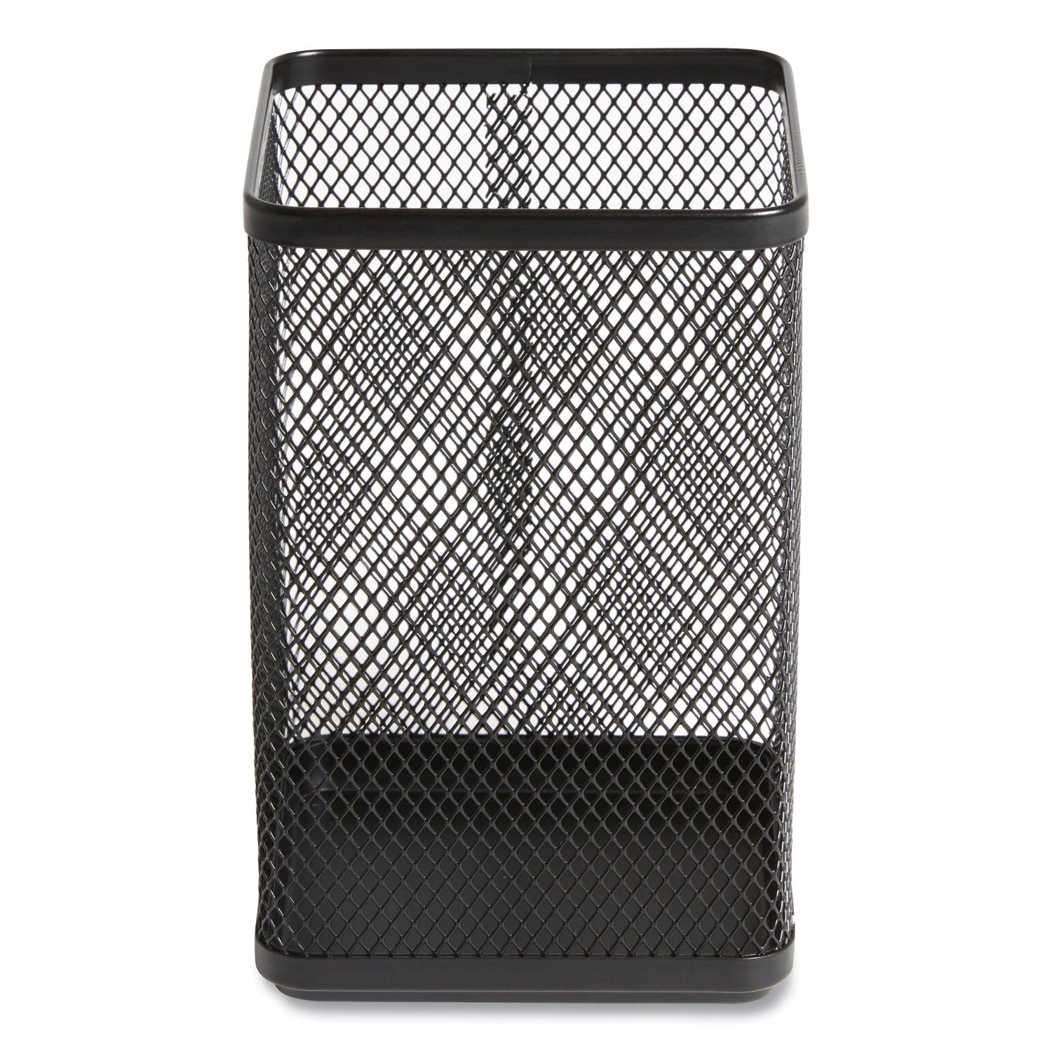 Wire Mesh Jumbo Pencil Holder, 4.33 X 4.33 X 6.69, Black