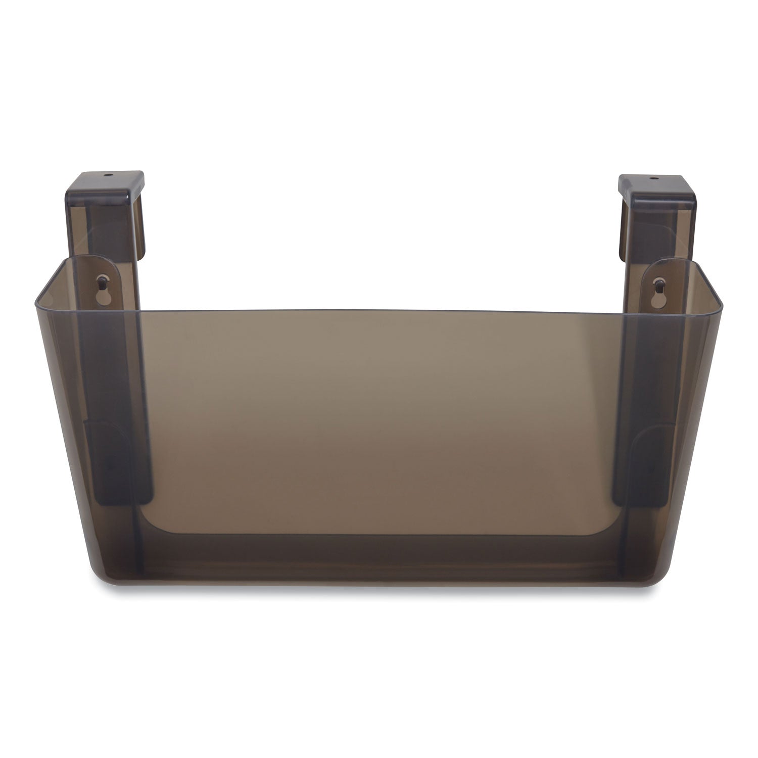 Unbreakable Plastic Wall File, Letter Size, 13" x 3.69" x 7.17", Smoke