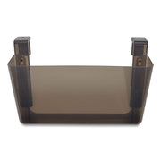 Unbreakable Plastic Wall File, Letter Size, 13" x 3.69" x 7.17", Smoke