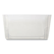 Unbreakable Plastic Wall File, Letter Size, 13" x 3.69" x 7.16", Clear