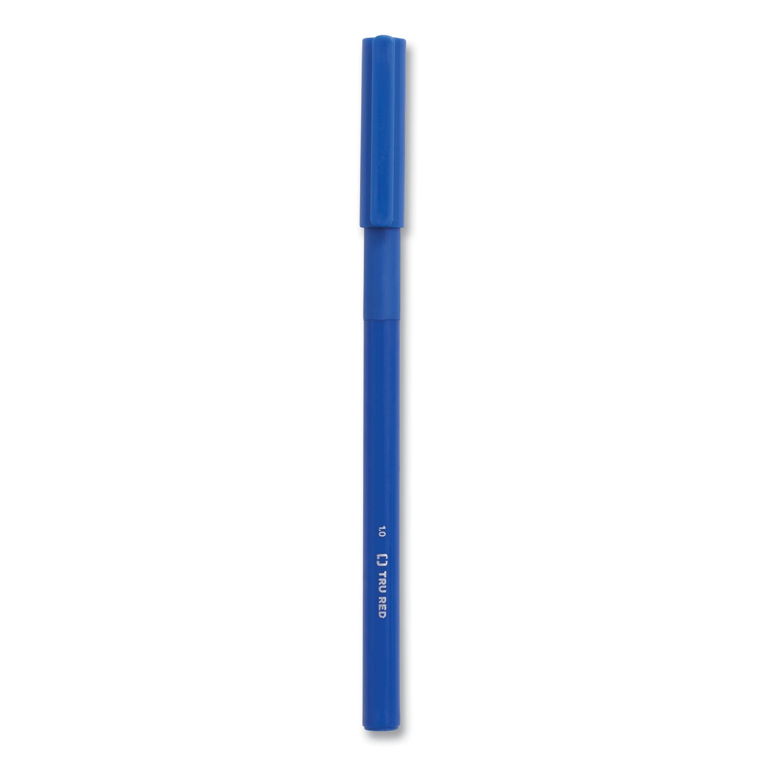 Gripped Ballpoint Pen, Stick, Medium 1 mm, Blue Ink, Blue Barrel, Dozen