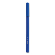 Ballpoint Pen, Stick, Medium 1 Mm, Blue Ink, Blue Barrel, Dozen