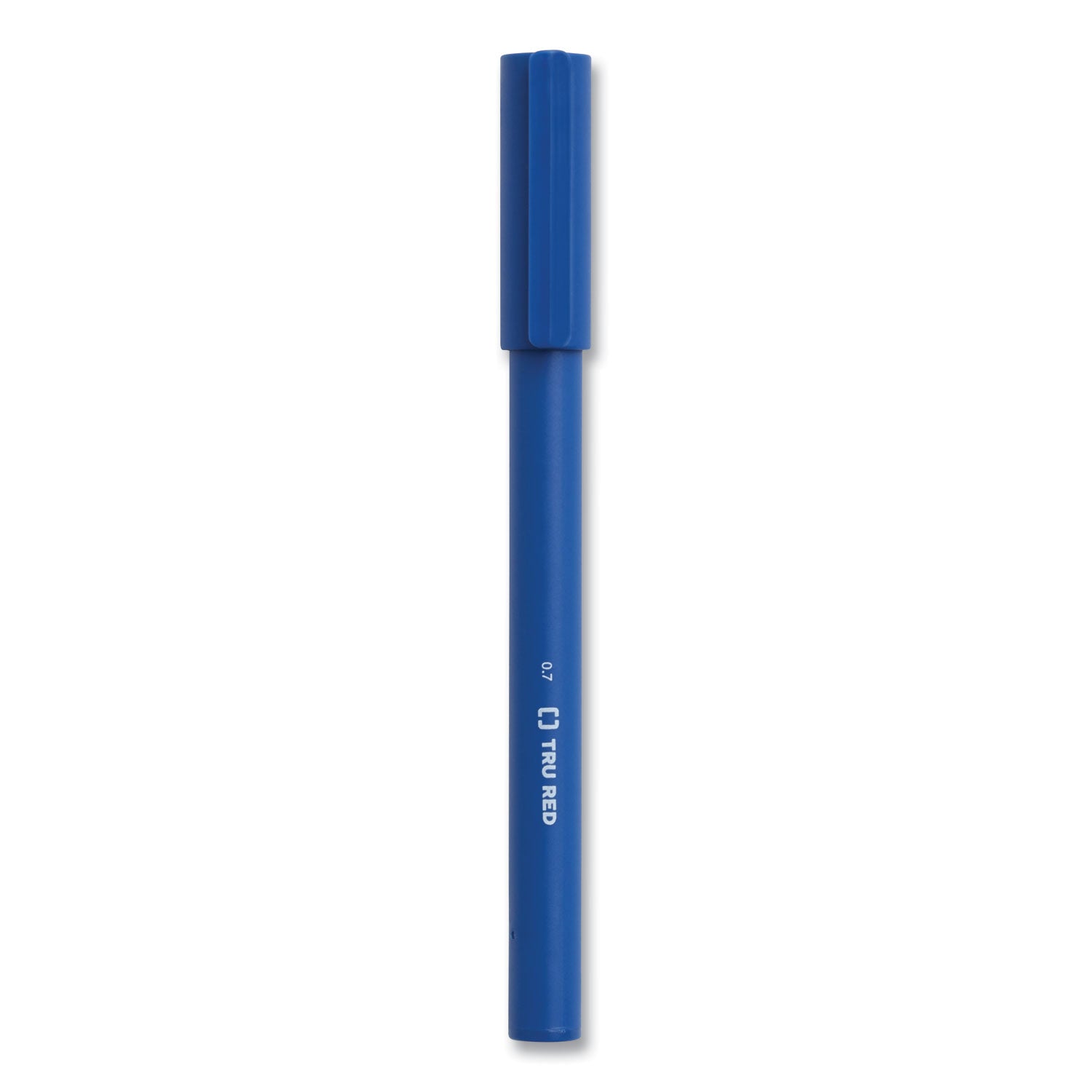 Quick Dry Gel Pen, Retractable, Fine 0.5 Mm, Blue Ink, Blue Barrel, Dozen