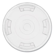Compostable Straw Slot Plastic Cold Cup Lids, Fits 12 oz/16 oz Cold Cups, Clear, 500/Pack