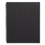 Wirebound Soft-Cover Notebook, 1-Subject, Narrow Rule, Black Cover, (80) 11 x 8.5 Sheets