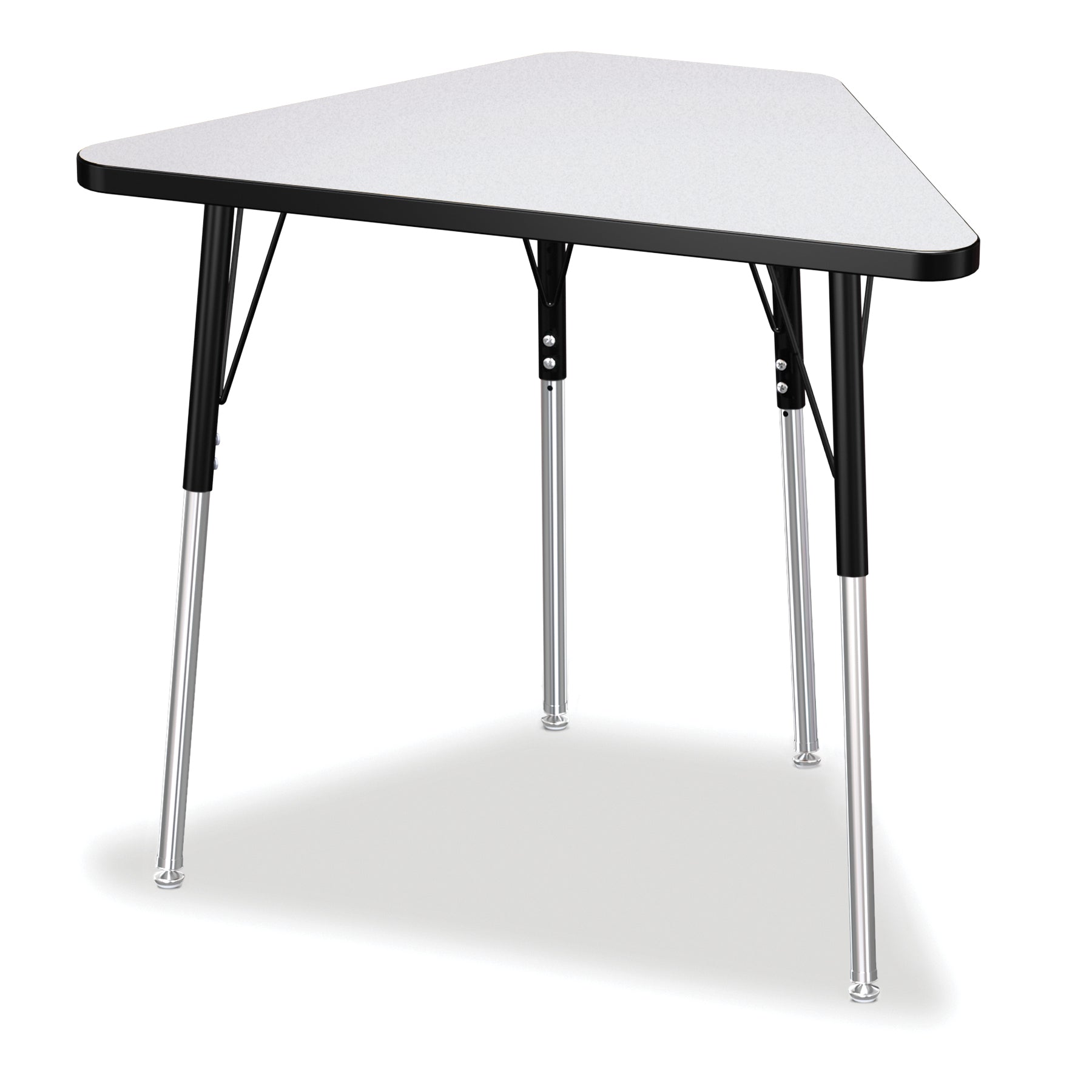 Berries® Tall Trapezoid Desk - Freckled Gray/Black/Black