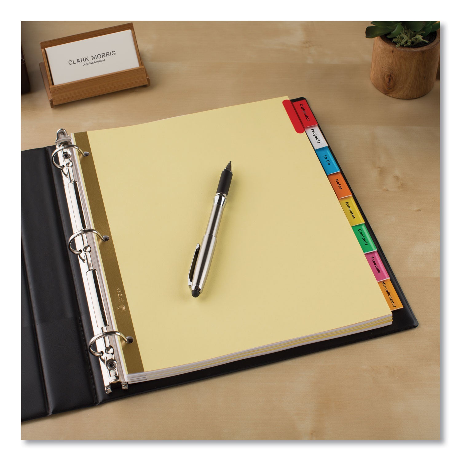 Big Tab™ Insertable Dividers, Buff Paper, 8-Tab Set, Multicolor