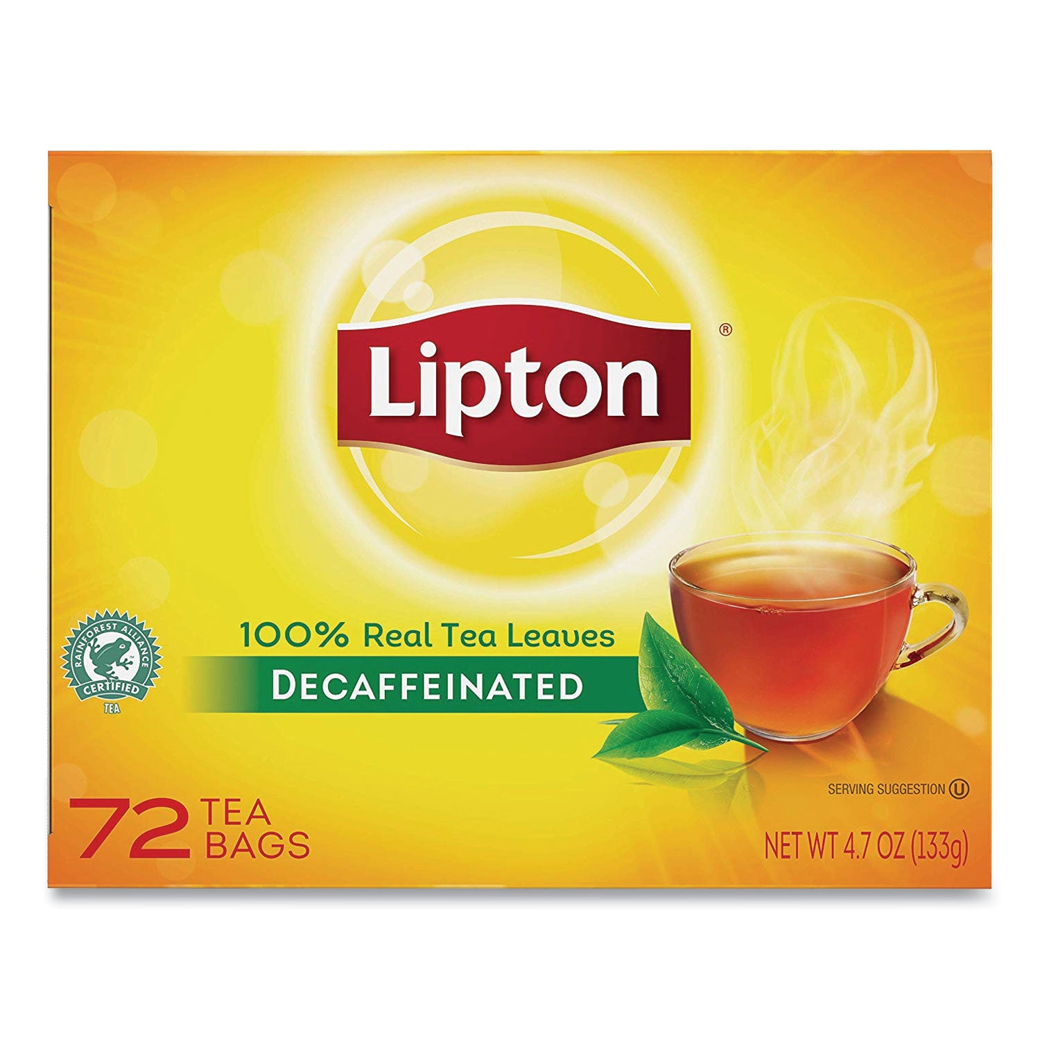 Black Tea - 16 oz Per Bag - 72 Teabag - Decaffeinated - 72 / Box