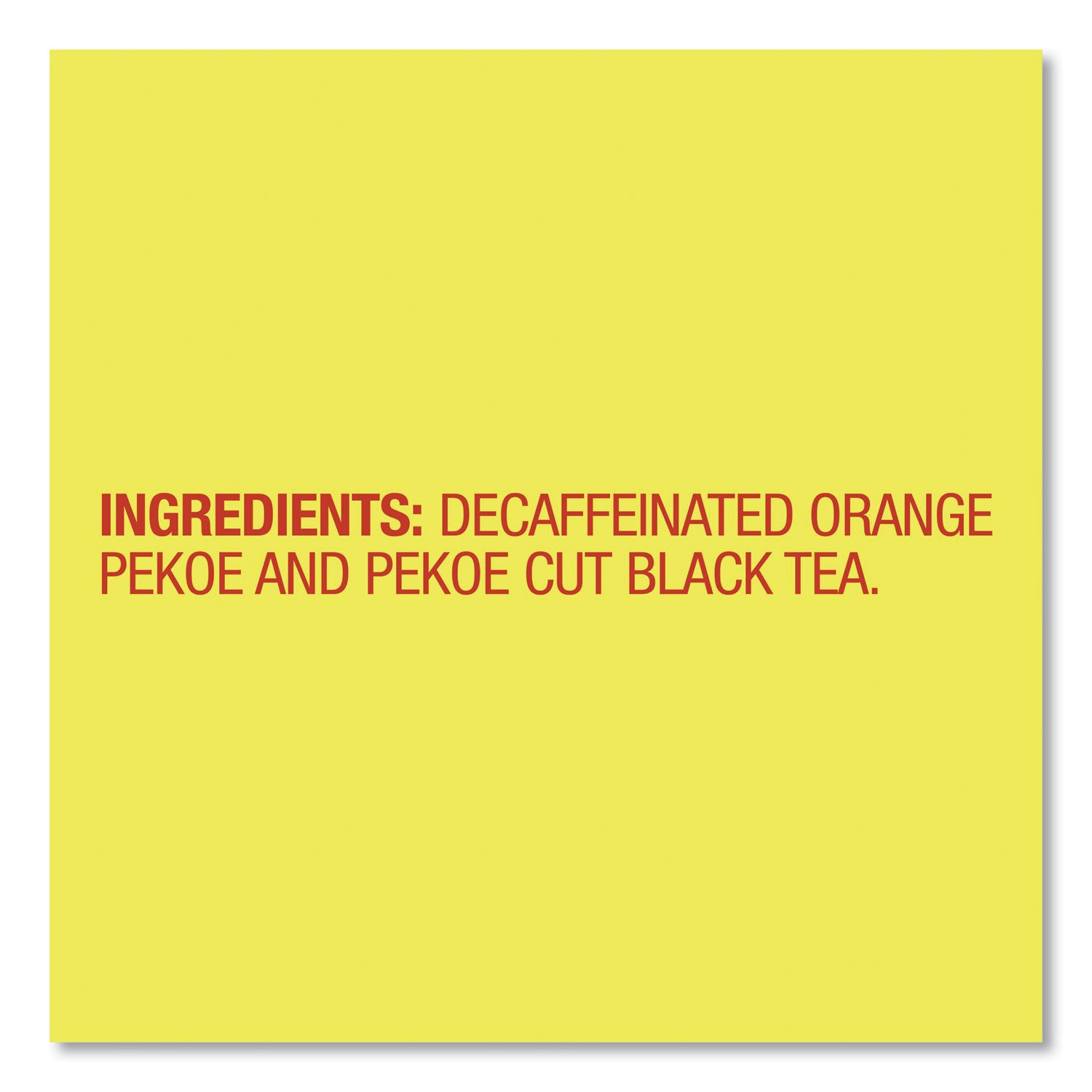 Black Tea - 16 oz Per Bag - 72 Teabag - Decaffeinated - 72 / Box