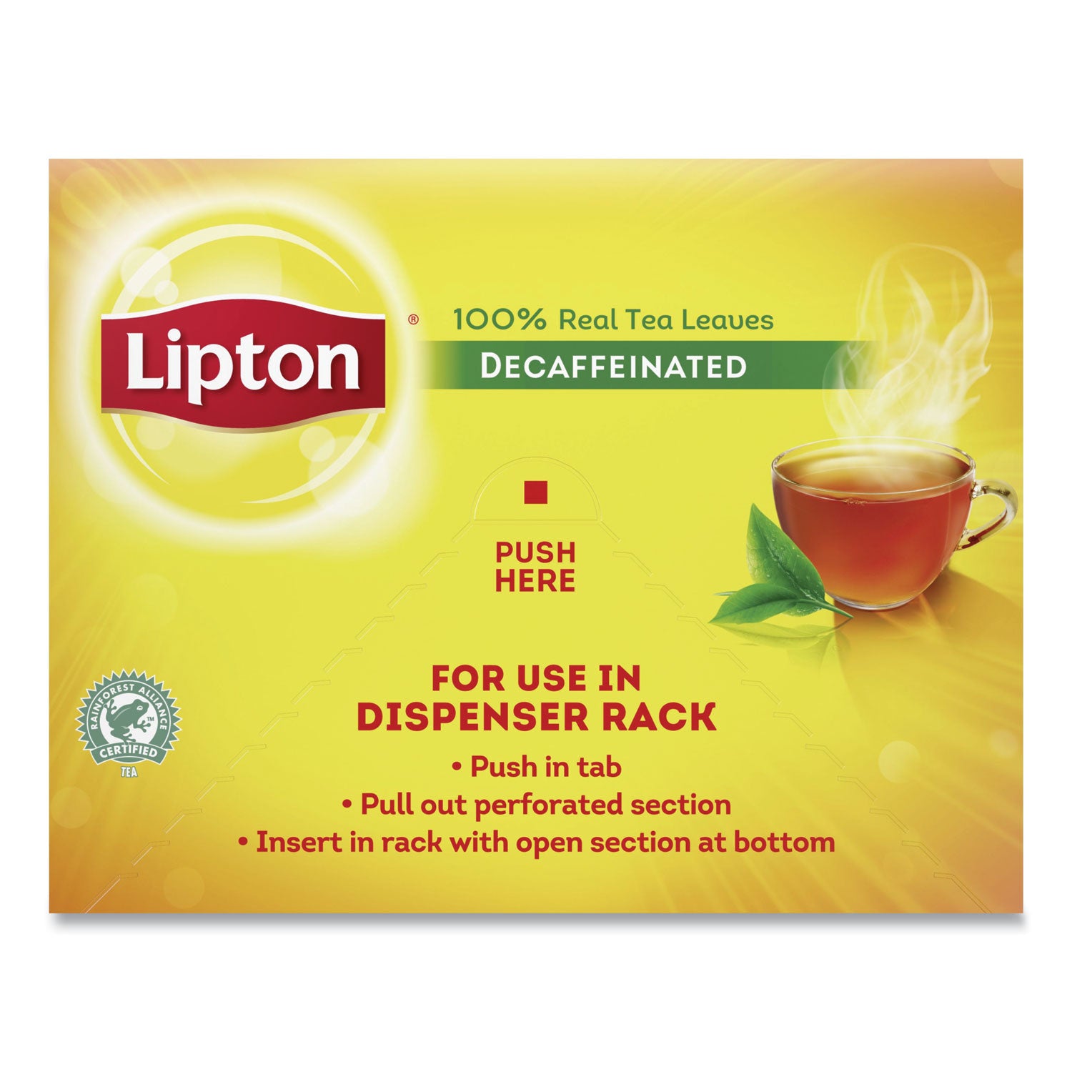 Black Tea - 16 oz Per Bag - 72 Teabag - Decaffeinated - 72 / Box
