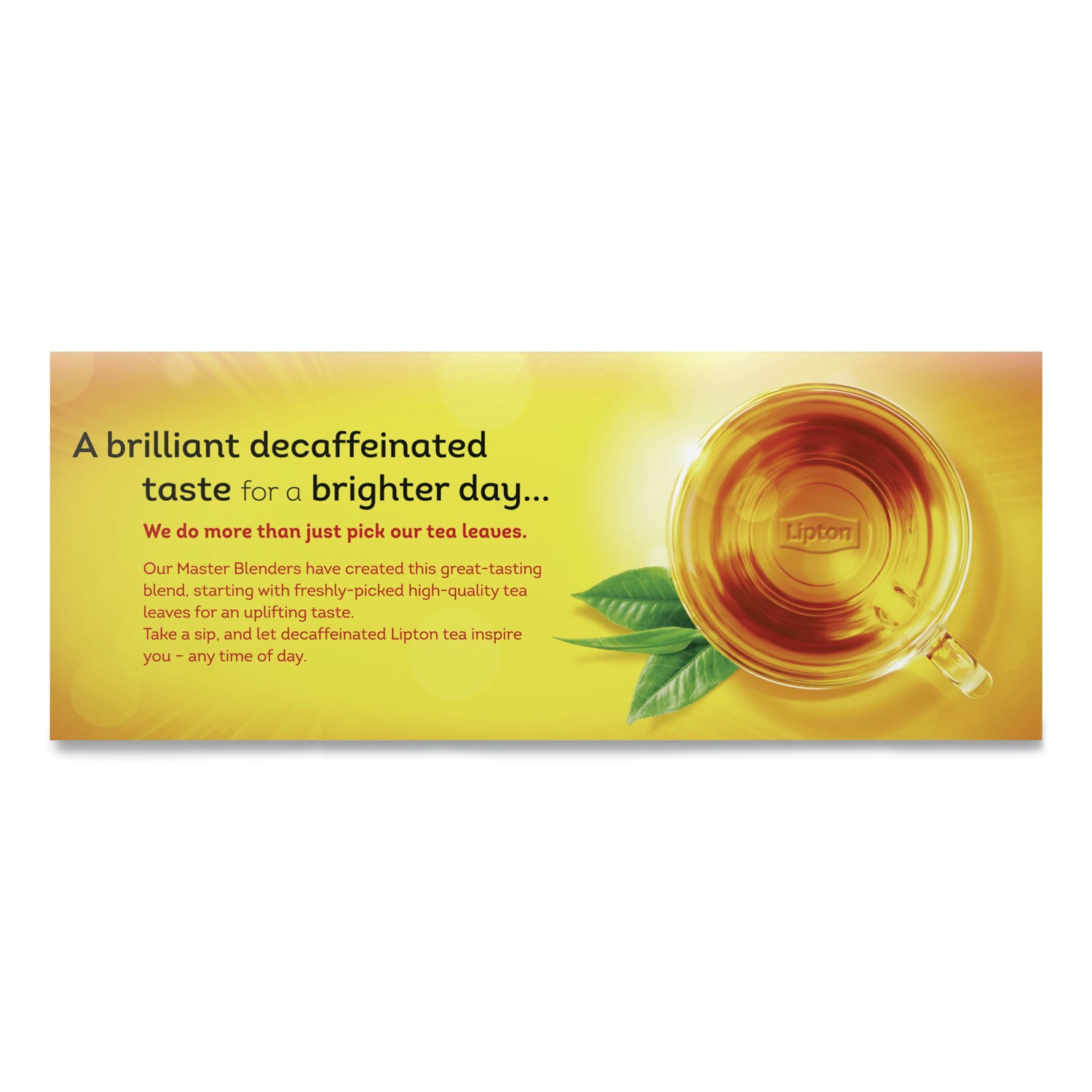 Black Tea - 16 oz Per Bag - 72 Teabag - Decaffeinated - 72 / Box