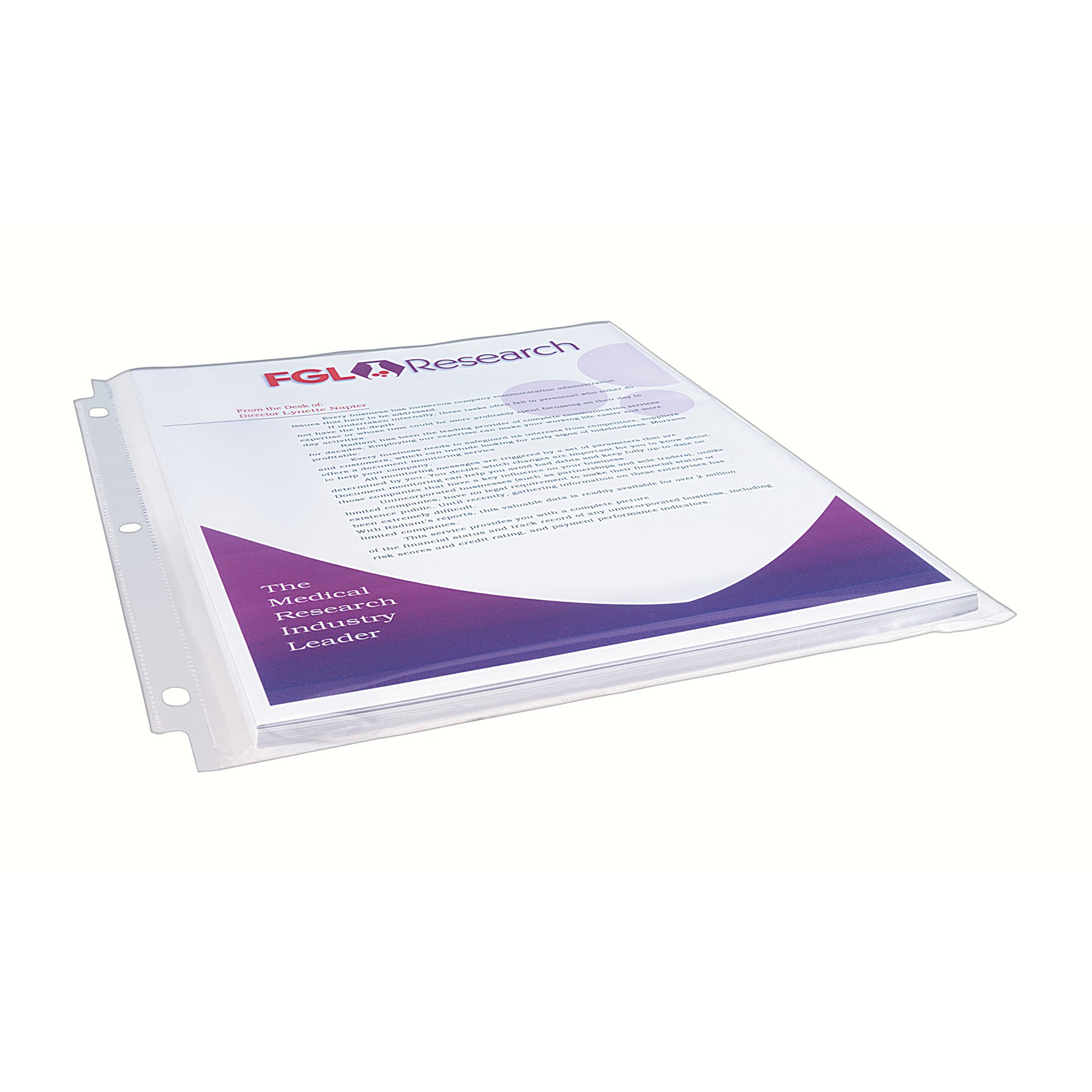 Clear Heavyweight Multi-Page Capacity Sheet Protectors, Holds 8-1/2" x 11" Sheets, Top Load, Pack of 25