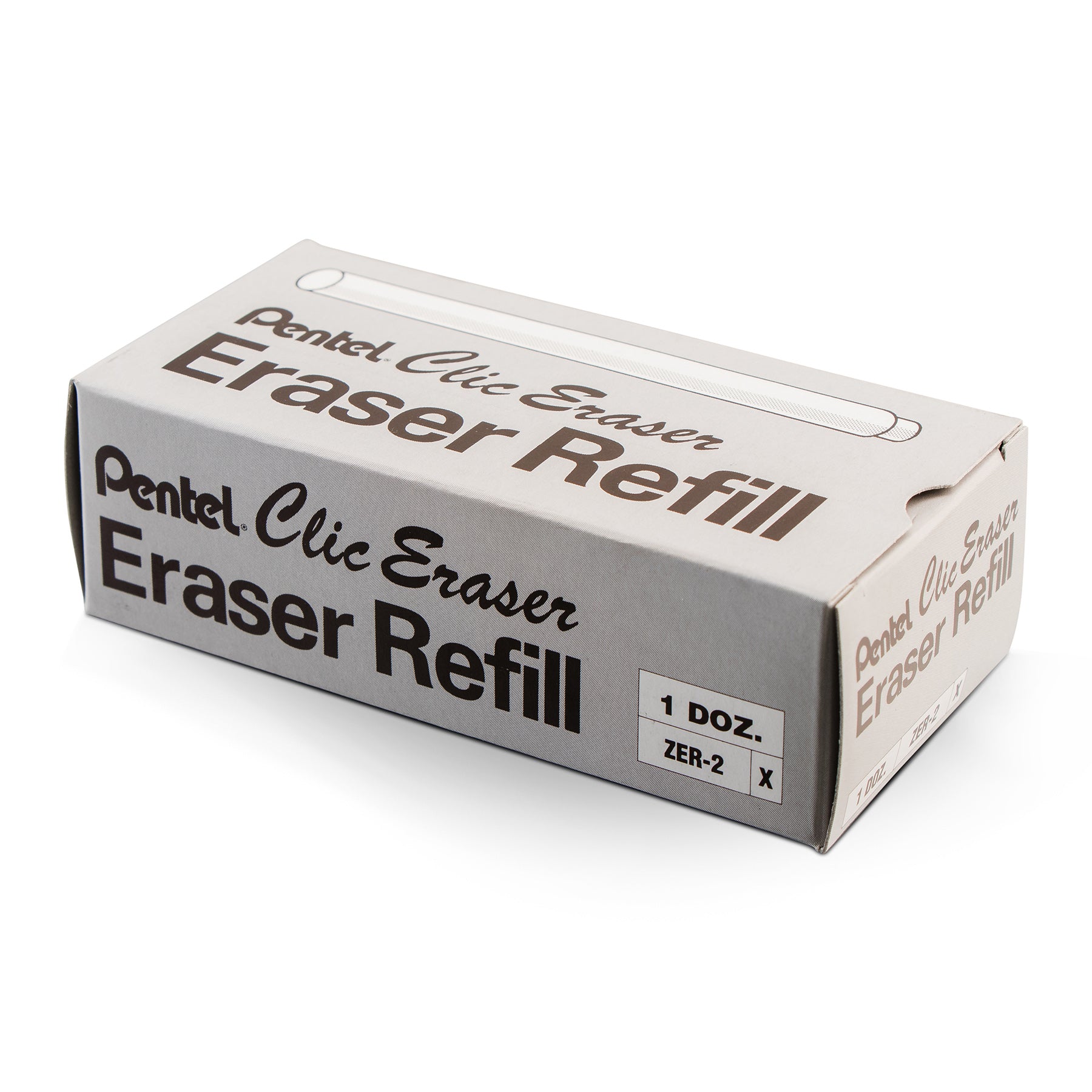 Refill Eraser For Clic Eraser, 2 Per Pack, 12 Packs