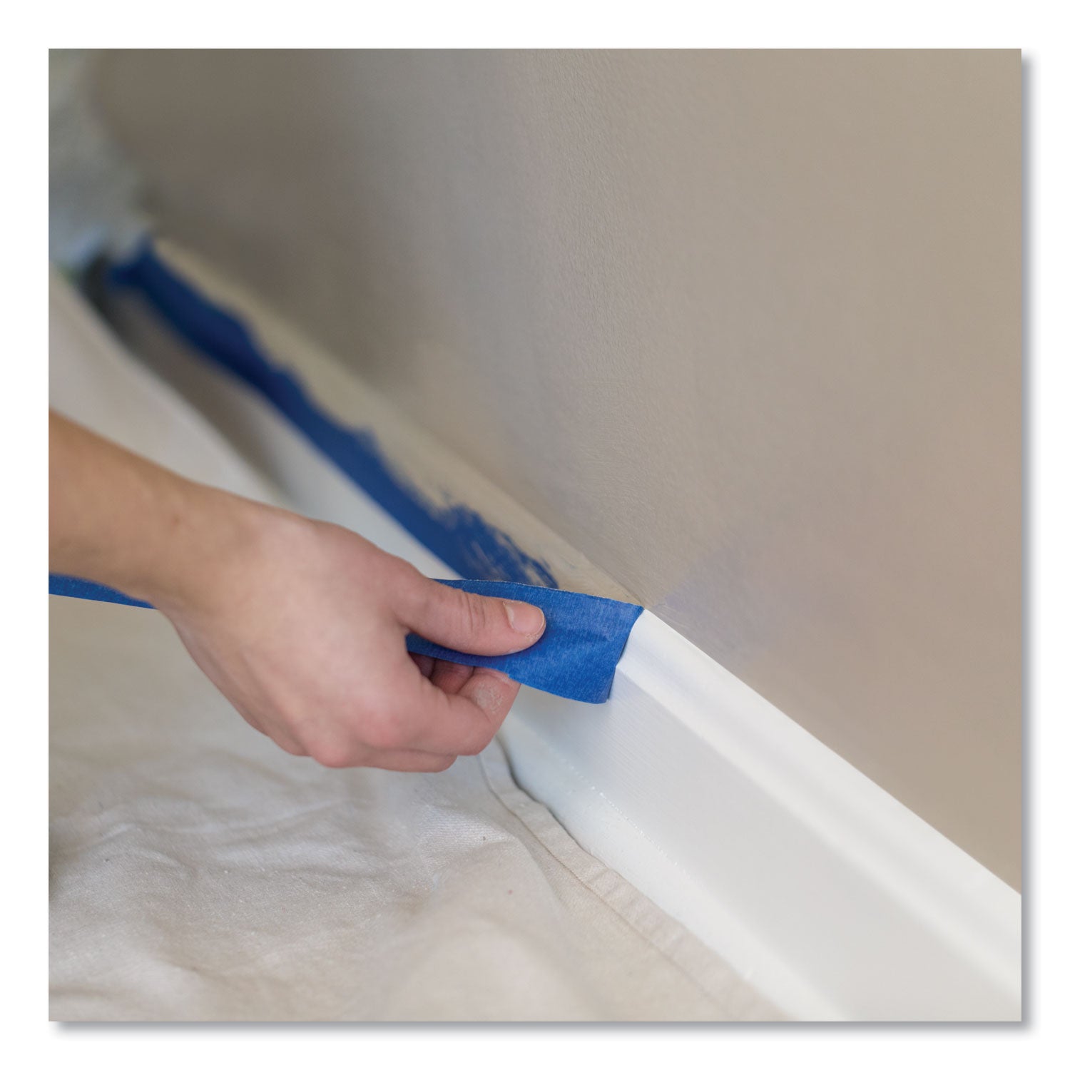 Duck Clean Release Blue Painter's Tape, 0.94" x 60 yd, 5.3 mil Thickness, 3" Core, UV Resistant, Crepe Paper, Blue, 24 Pack